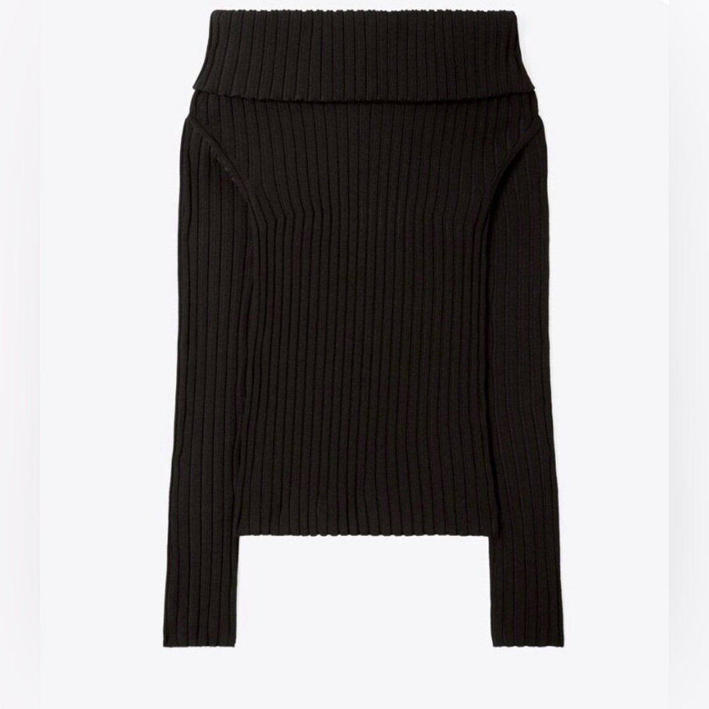 Tory Burch black off the shoulder sweater size medium